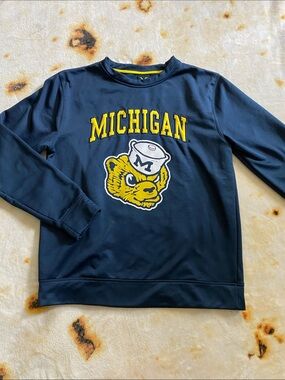 University of Michigan Wolverine Logo Sweatshirt, Unisex M